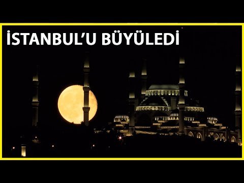 İstanbul’da Dolunay Kartpostallık Görüntüler Oluşturdu