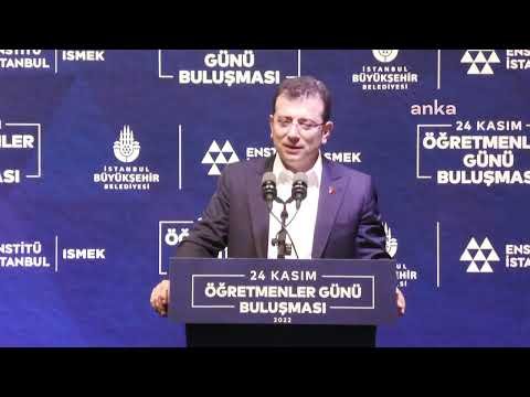İBB Başkanı Ekrem İmamoğlu, Enstitü İstanbul İSMEK Eğitmenleri Buluşmasında Konuşuyor | 24.11.2022