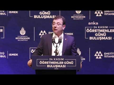 İBB Başkanı Ekrem İmamoğlu, Enstitü İstanbul İSMEK Eğitmenleri Buluşmasında Konuşuyor