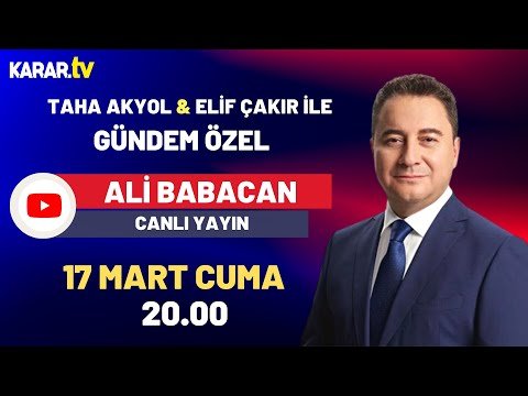 DEVA Partisi Genel Başkanı Ali Babacan Karar TV’de Soruları Yanıtladı