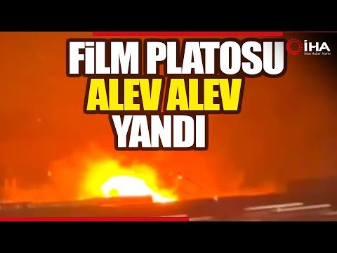 Arnavutköy’de Film Platosunda Çıkan Yangın Söndürüldü