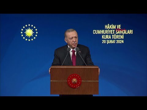 Cumhurbaşkanı Erdoğan, Hakimler ve Cumhuriyet Savcıları Kura Töreni’nde konuştu