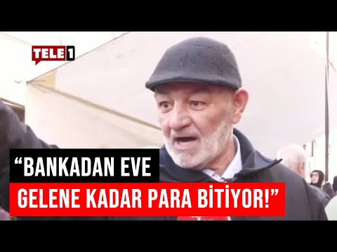 Emekli yurttaş pazarda isyan etti: Biz emekliyiz ama para yok!