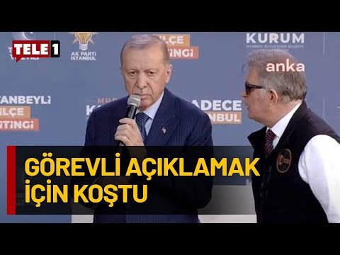 Erdoğan sahneye çağırdı Murat Kurum gelmedi