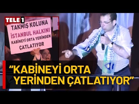 İmamoğlu’nu güldüren pankart: Takmış koluna İstanbul halkını…