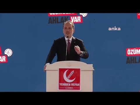 Yeniden Refah Partisi Genel Başkanı Fatih Erbakan, İstanbul Mitinginde | 24.03.2024