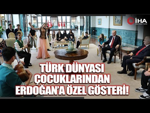 Cumhurbaşkanı Erdoğan, Türk Dünyası çocuklarını Kabul Etti