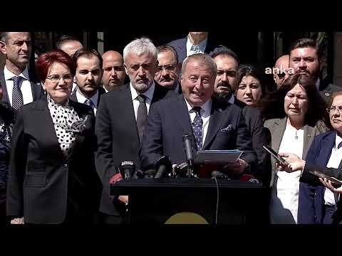 İYİ Parti Genel Başkanı Meral Akşener ve Partililer, YSK Önünde | 09.04.2024
