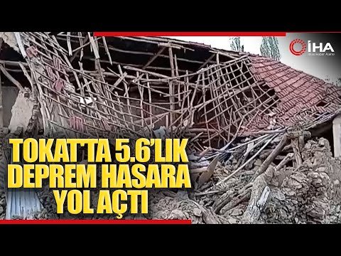 Tokat’ta 5.6 Büyüklüğünde Deprem Hasara Yol Açtı