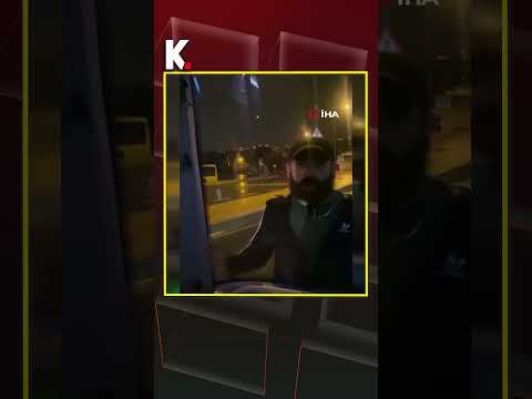 Başakşehir’de trafik gerilimi: İETT otobüsünün önünü kesti, dakikalarca yol vermedi #shorts