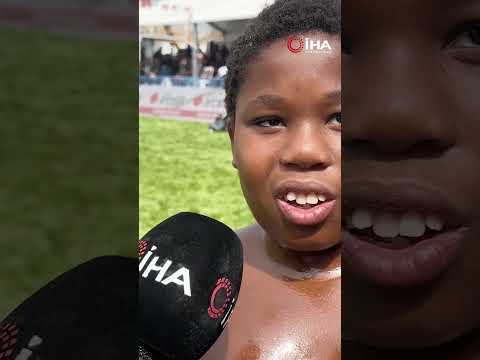 Cumhurbaşkanı Erdoğan'ın sohbet ettiği Tanzanyalı minik güreşçi, o anları anlattı