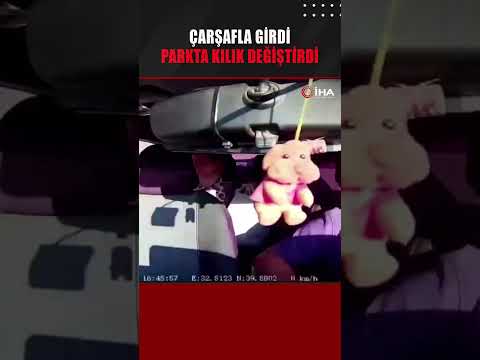 Evden hırsızlık yaptı, parkta kıyafet değiştirip kaçtı