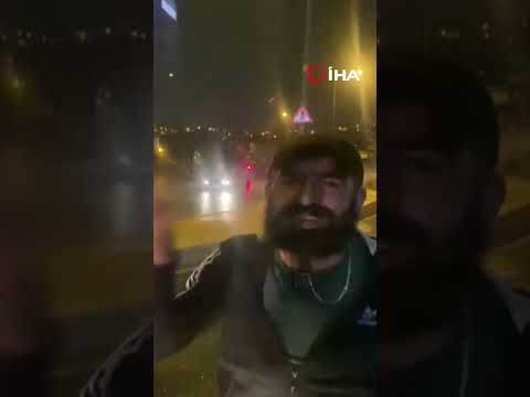 İETT otobüsünün önünü kesti, dakikalarca yol vermedi iha