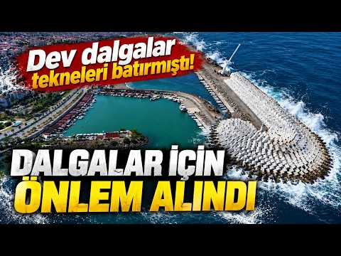 Karadeniz’in Dalgaları İçin Dev Önlem: 21 Tonluk Bloklar Yerleştiriliyor