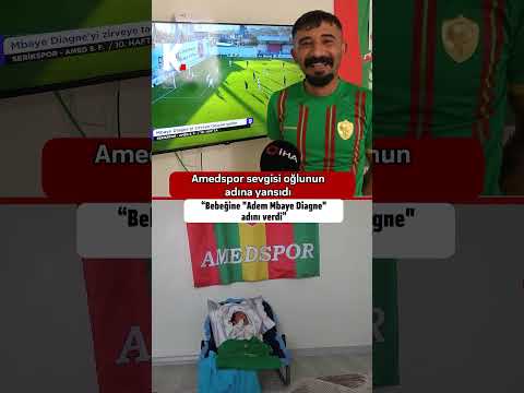 Amedspor sevgisi oğlunun adına yansıdı: Bebeğine